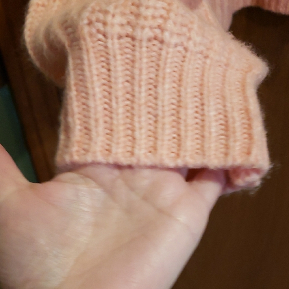 A New Day Chunky Blush Pink Crewneck Knit Sweater - Picture 4 of 8